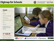 Tablet Screenshot of digimapforschools.edina.ac.uk